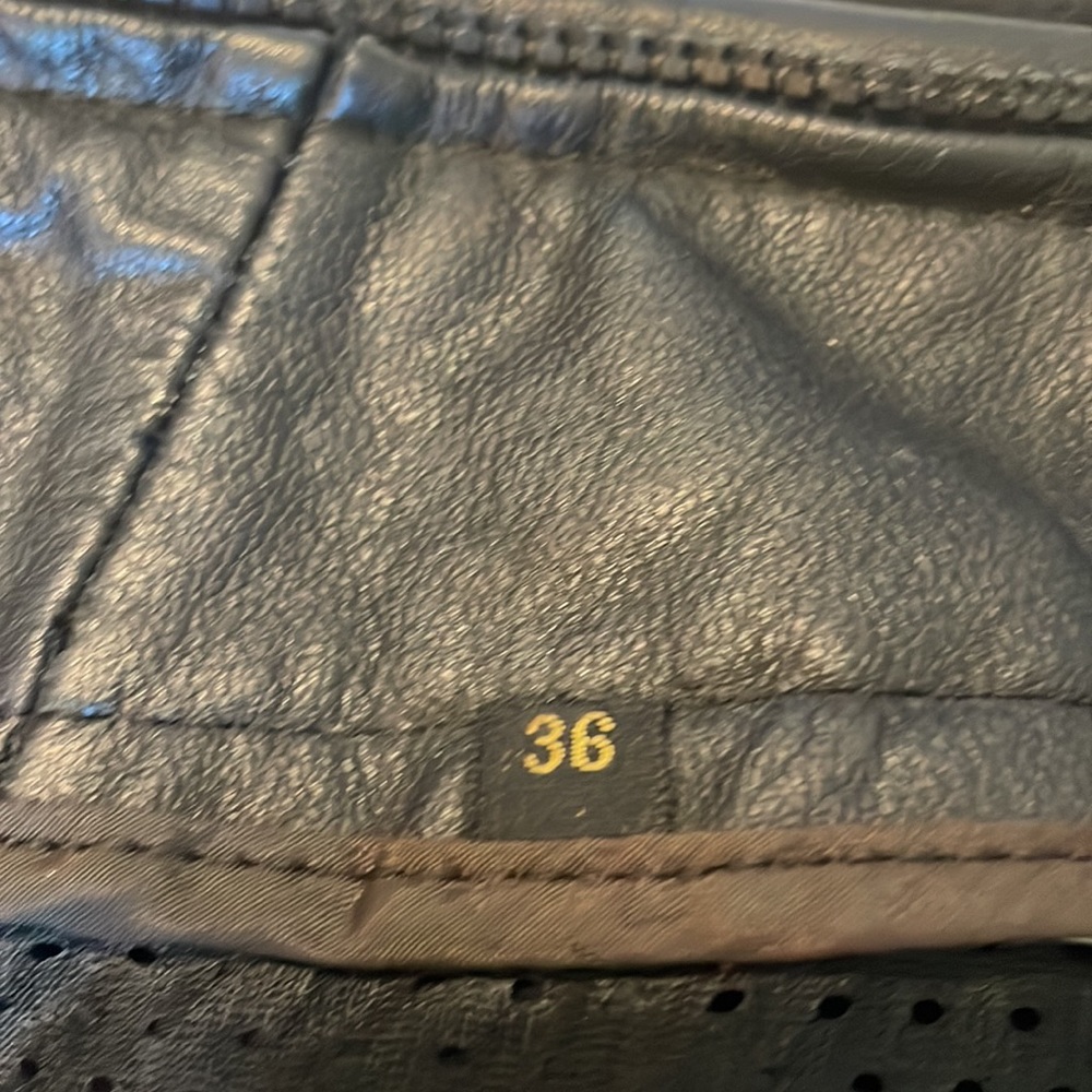 Vintage aviator leather jacket bomber motorcycle brown women’s size 36 - Picture 16 of 16